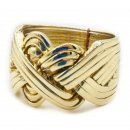14k Gold Puzzle Ring 12-band